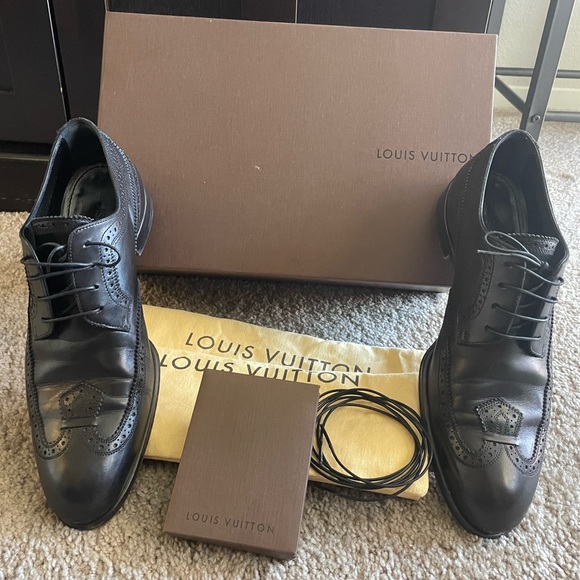 PRICE DROP 🚨 Mens Louis Vuitton Derby Shoes in Black, Size 7 - Picture 7 of 12